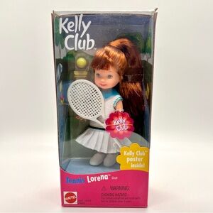 NIB/NRFP (Barbie) Kelly Club: Tennis Lorena doll (1999)